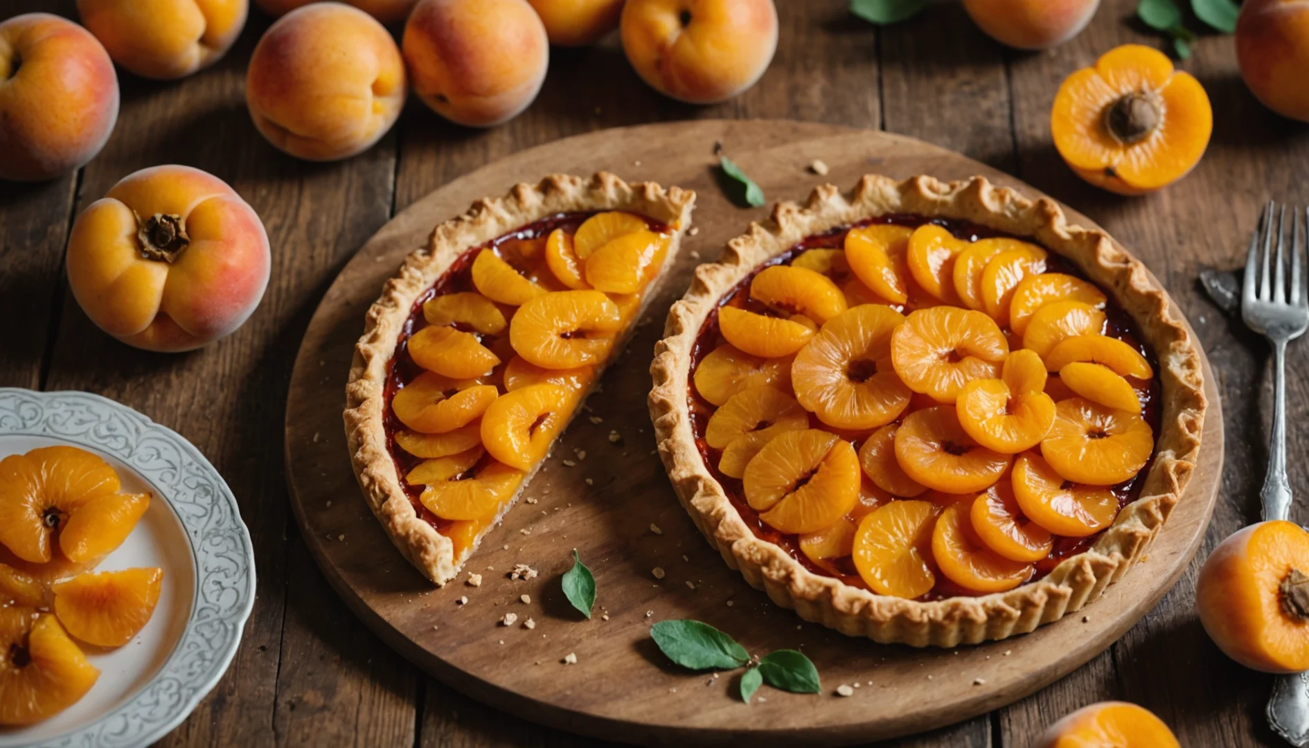 tarte rustique abricots